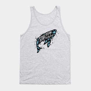 Whale Stop Ocean Pollution Tank Top
